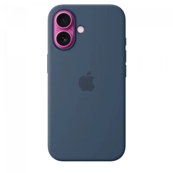 Husă Apple iPhone16 Silicone Case with MagSafe, Denim