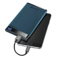 Acumulator extern Cellularline FreePower Slim 6000, 6000mAhmAh, Albastru