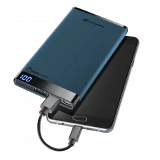 Acumulator extern Cellularline FreePower Slim 6000, 6000mAhmAh, Albastru