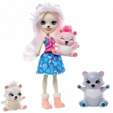 Set de păpuși Enchantimals „Pristina Polar Bear & Glacier” GJX47