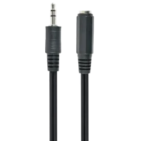 Cablu audio Cablexpert CCA-423-2M, 3.5mm 3-pin (F) - 3.5mm 3-pin (M), 2m, Negru