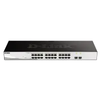 Сетевой коммутатор D-Link DGS-1210-26, 24x 10/100/1000 Мбит/с, 2x SFP