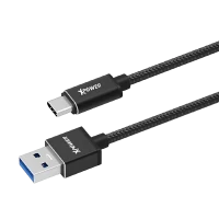 Cablu încărcare și sincronizare Xpower Type-C Cable, Nylon, 2m, USB Type-A/USB Type-C, 2m, Negru