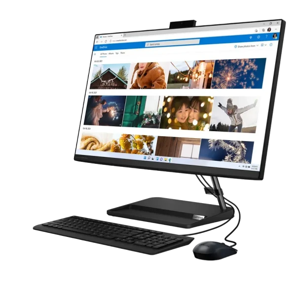 Computer All-in-One Lenovo IdeaCentre 3 27IAP7, 27, Intel Core i5-12450H, 16GB/512GB, Fără SO, Negru