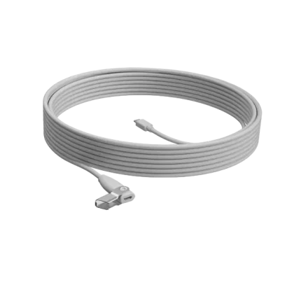 Аксессуары для веб-камер Logitech Rally Mic Pod Extension Cable, Белый