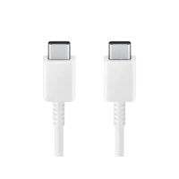 Cablu încărcare și sincronizare Samsung USB-C to USB-C Cable 5A, USB Type-C/USB Type-C, 1,8m, Alb