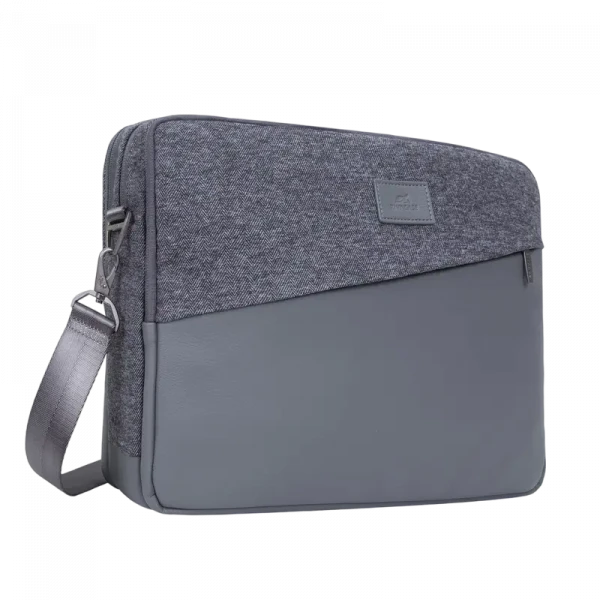 Geantă pentru Laptop RivaCase Egmont, 15.6, Poliester, Gri