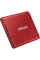 SSD portabil extern Samsung T7, 500 GB, Roșu (MU-PC500R/WW)