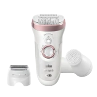Epilator BRAUN SES9880, Alb/Roz