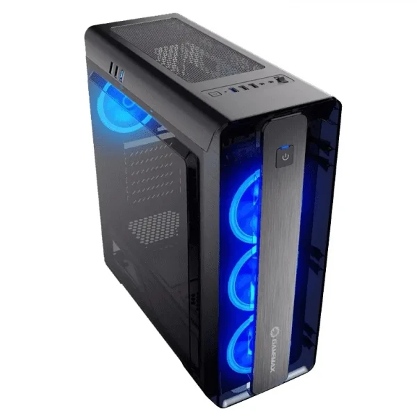 Компьютерный корпус Gamemax MoonLight, Mini-ITX, без PSU, Чёрный