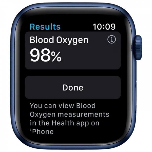 Ceas inteligent Apple Watch Series 6 GPS MG143, 40mm, Bleumarin