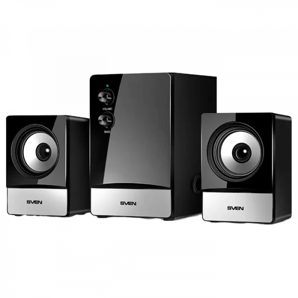 Компьютерные колонки 2.1 SVEN MS-90, Серебристый