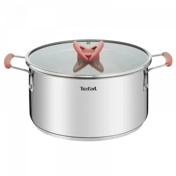 Set de vase Tefal OptiSpace, 5,2L, Oțel inoxidabil