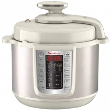 Aparat de gătit multifuncțional sub presiune Moulinex CE505A10, Alb Argintiu