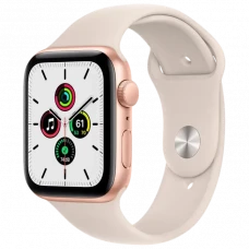 Умные часы Apple Watch SE, 44мм, Алюминиевый корпус с ремешком Starlight Sport