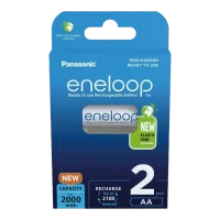 Аккумуляторы Panasonic BK-3MCDE/2BE, AA, 2000мА·ч, 2шт.