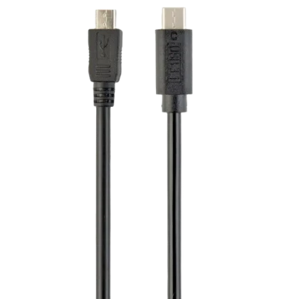 Кабель для зарядки и синхронизации Cablexpert CCP-USB2-mBMCM-6, USB Type-C/micro-USB, 1,8м, Чёрный