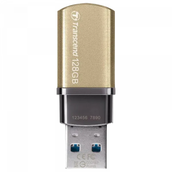 USB Flash накопитель Transcend JetFlash 820, 128Гб, Золотистый