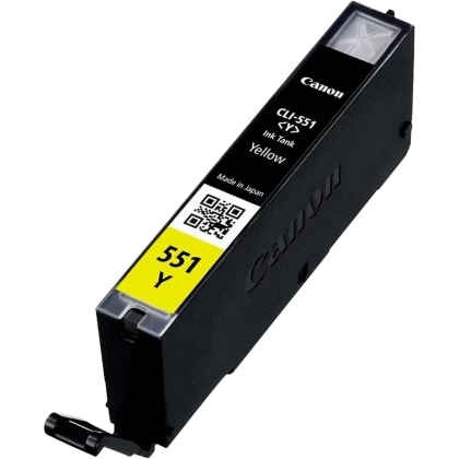 Картридж чернильный Canon CLI-551, 7мл, Желтый