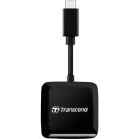 Cititor de carduri Transcend TS-RDC3, USB Type-C, Negru