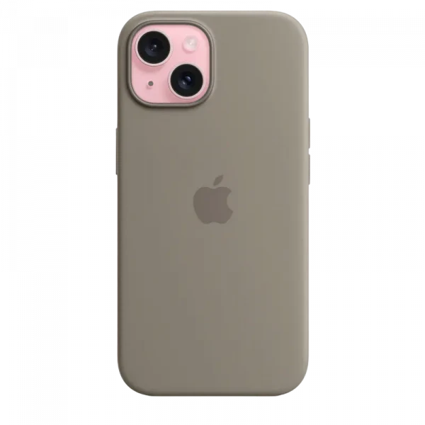 Husă Apple iPhone 15 Silicone Case with MagSafe, Clay