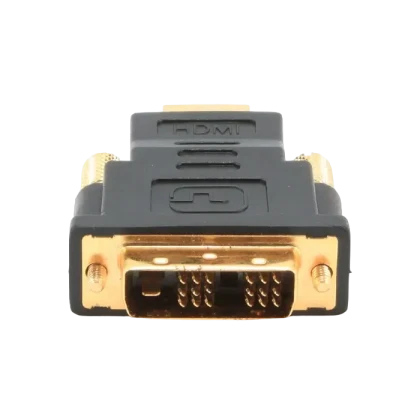 Видеоадаптер Cablexpert A-HDMI-DVI-1, HDMI (M) - DVI-I (M), Чёрный