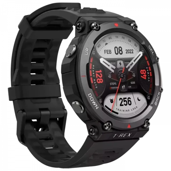 Ceas inteligent Xiaomi Amazfit T-Rex 2, 47mm, Ember Black