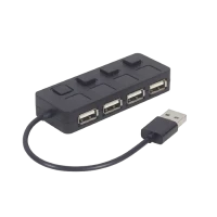 USB-концентратор Gembird UHB-U2P4-05, Чёрный
