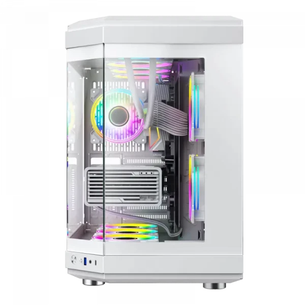 Компьютерный корпус Gamemax HYPE, Midi-Tower, Без блока питания, Белый