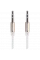 Cablu audio Remax L100, 3.5 mm - 3.5 mm, 1m, Alb