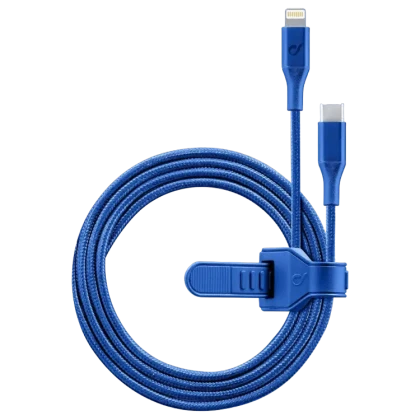 Кабель для зарядки и синхронизации Cellularline Satellite MFI, USB Type-C/Lightning, 1м, Синий