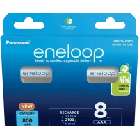 Baterii Panasonic BK-4MCDE, AAA, 800mAh, 8buc.