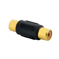 Audio Adaptor Cablexpert A-RCAFF-01, RCA (F) - RCA (F), Negru