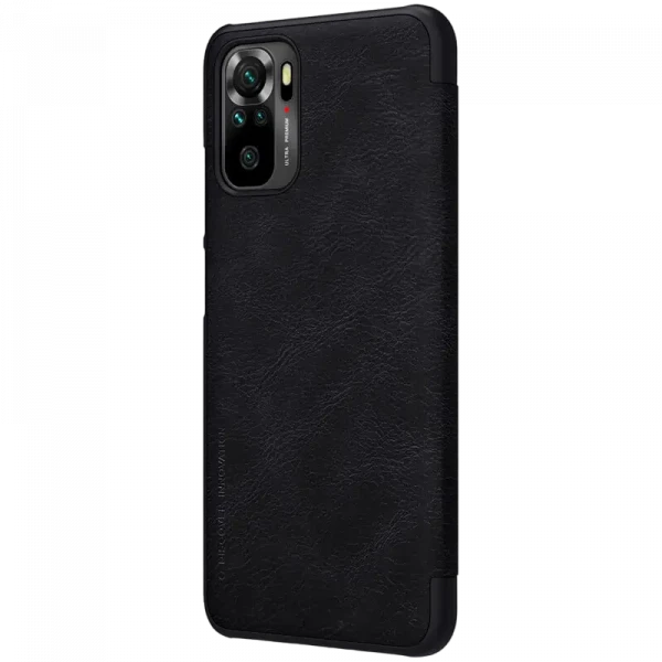 Husă tip carte Nillkin RedMi Note 10, Qin LC, Negru
