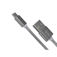 Cablu încărcare și sincronizare Xpower Micro cable Nylon, USB Type-A/micro-USB, 1m, Gri
