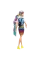 Păpușa Barbie Leopard rainbow hair GRN81