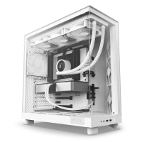 Carcasă PC NZXT H6 Flow, Midi-Tower, Fără PSU, Alb