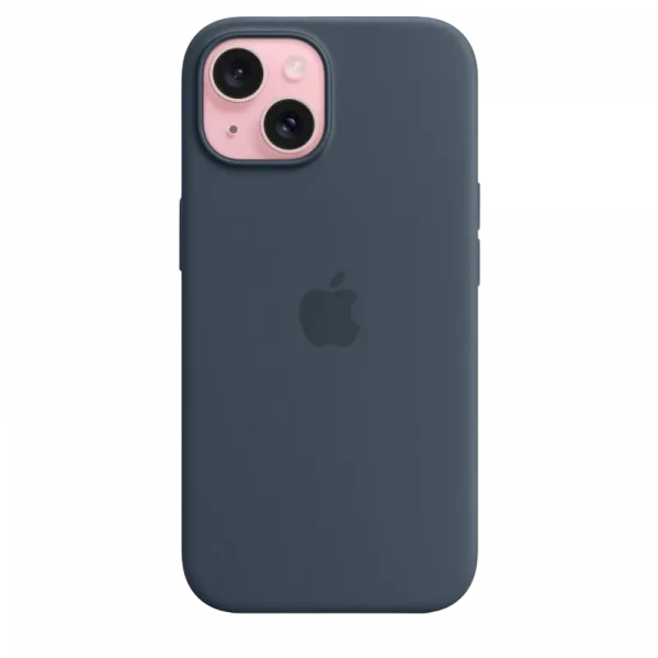 Чехол Apple iPhone 15 Silicone Case with MagSafe, Темно синий