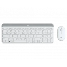Set Tastatură + Mouse Logitech MK470, Fără fir, Alb