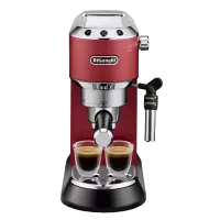 Cafetiera manuala DeLonghi Dedica Pump Espresso, 1300W, Roșu