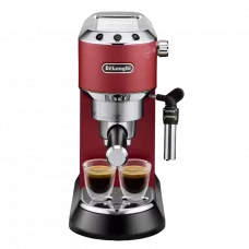 Cafetiera manuala DeLonghi Dedica Pump Espresso, 1300W, Roșu