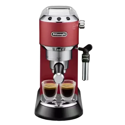 Cafetiera manuala DeLonghi Dedica Pump Espresso, 1300W, Roșu