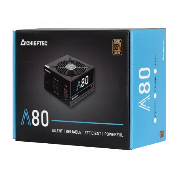 Sursă Alimentare PC Chieftec CTG-750C, 750W, ATX, Semi-modular