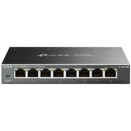 Switch de rețea TP-LINK TL-SG108E, 8x 10/100/1000 Mbps