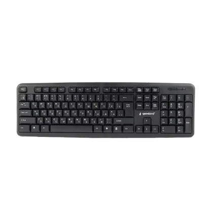 Клавиатура Gembird KB-U-103-RU, Проводное, Чёрный