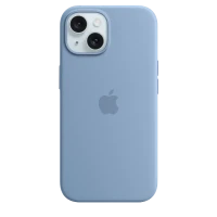 Husă Apple iPhone 15 Silicone Case with MagSafe, Albastru de iarnă