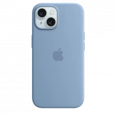 Чехол Apple iPhone 15 Silicone Case with MagSafe, Зимний голубой