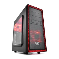 Компьютерный корпус Deepcool TESSERACT SW-RD, Micro-ATX, ATX, Черный/Красный