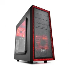 Carcasă PC Deepcool TESSERACT SW-RD, Micro-ATX, ATX, Negru/Rosu
