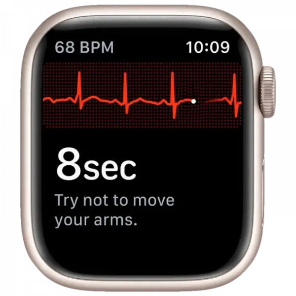 Ceas inteligent Apple Watch Series 7 GPS, 41mm, Starlight